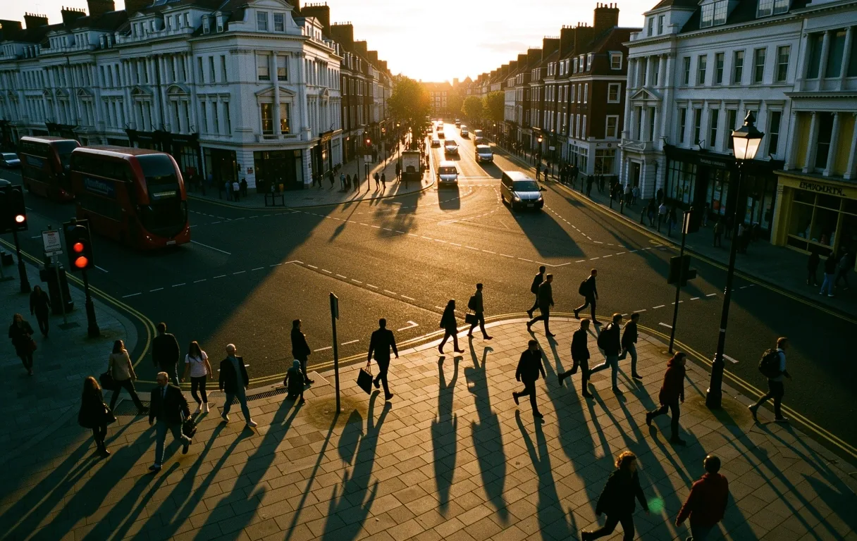 Evening urban rhythm